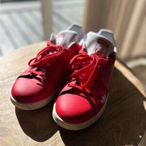 Adidas Kids Bright Red Sneakers